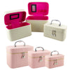 Lulu Grace Rectangle 3 Piece Beauty Case Large Medium And Small