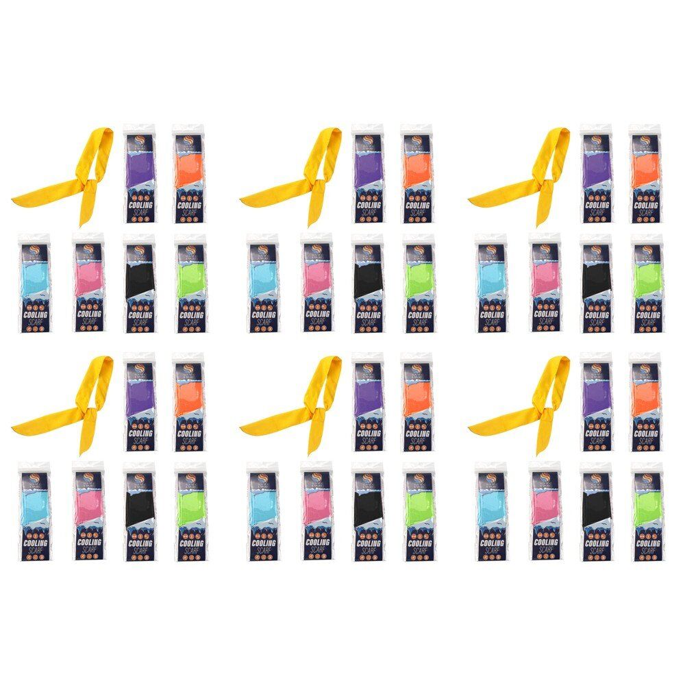 Sun Sea and Sport Cooling Neck Scarf - Random Colour Supplied Pack of 6