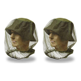 Mosquito Head Net 38 x 48cm Assorted Colours - Random Colour Supplied Pack of 2