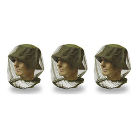 Mosquito Head Net 38 x 48cm Assorted Colours - Random Colour Supplied Pack of 3