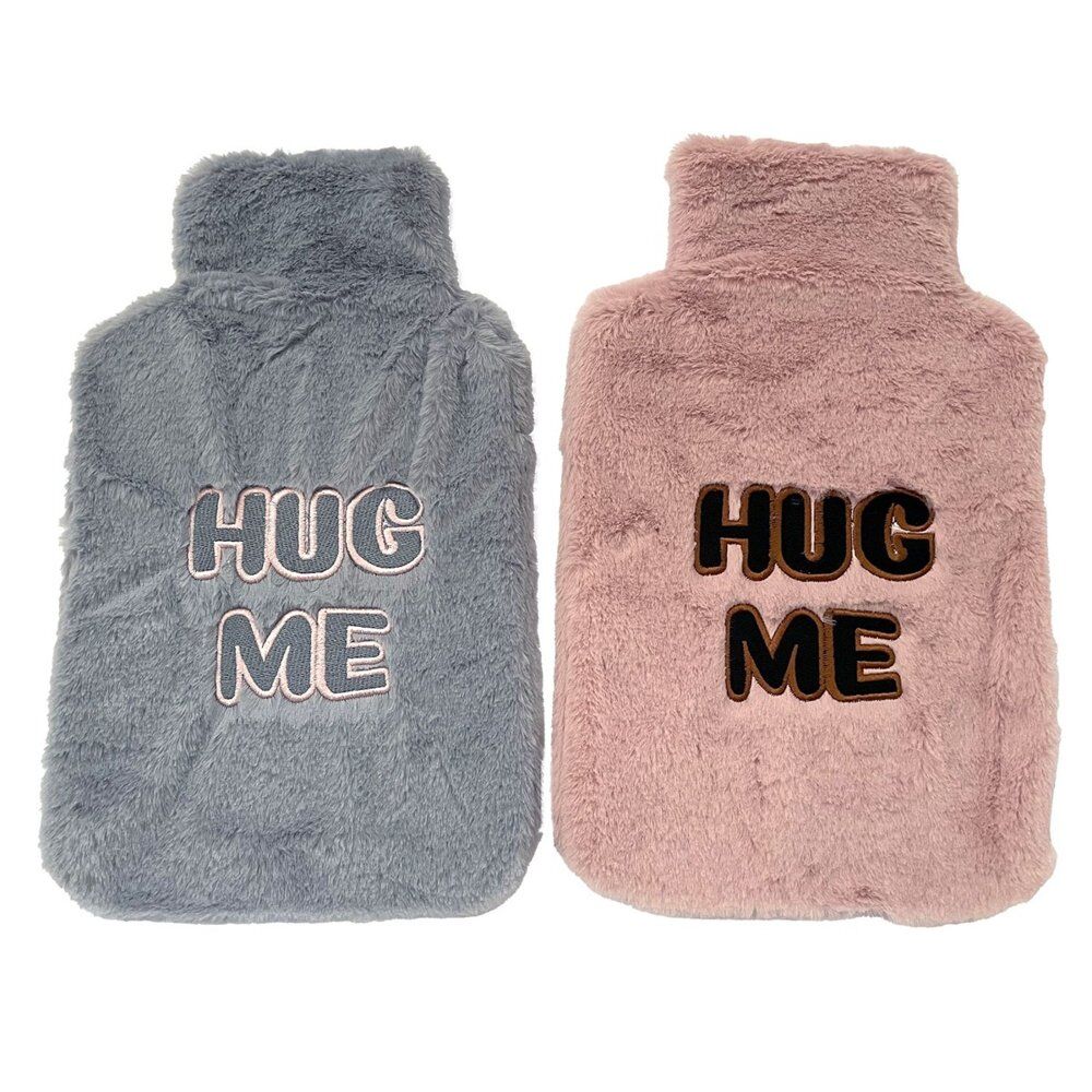 Health & Beauty Soft Plush Hot Water Bottle Cover Hug Me with Velcro - Random Colour Supplied