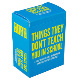 Things They DonOt Teach You Trivia Game Fun Card Game for 2+ Players