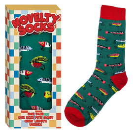 Unisex Fishing Novelty Socks Gift Boxed One Size Fits Most