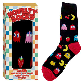Unisex Pac-Man Novelty Socks Retro Gamer Gift Boxed One Size Fits Most