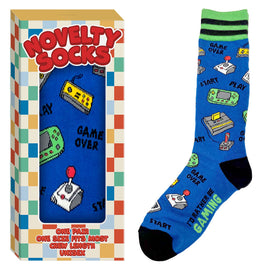Unisex Game Over Novelty Socks Retro Gaming Gift Boxed One Size Fits Most