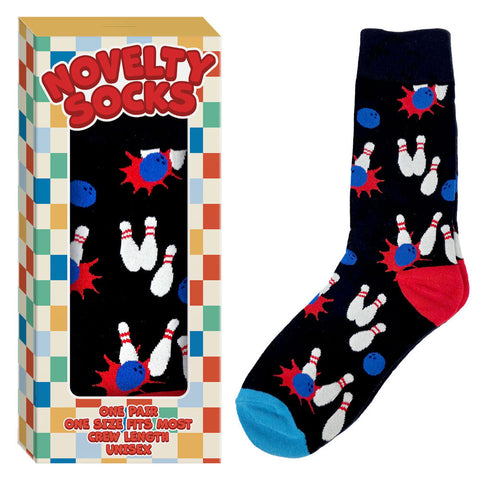 Unisex Bowling Novelty Socks Gift Boxed One Size Fits Most