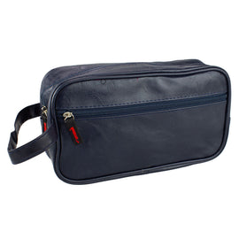 Crewman Toiletry Wet Pack Blue Travel Zip Bag with Handle & Compartments