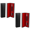 Twist Ballpoint Pen Matte Black Chrome Trim Red Velvet Gift Box 2 Pack