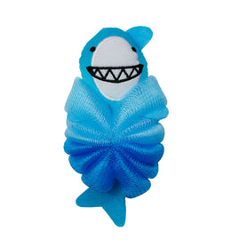 Kids Shark Bath Loofah Fun in the Tub Soft Sponge for Gentle Cleaning