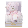 Cuddly Toy and Blanket Gift Set Pink for Babies Newborn Comfort Present