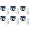 InnoVibe Colour-Changing Squishy Dinosaur Silicone Touch Lamp Pack of 6