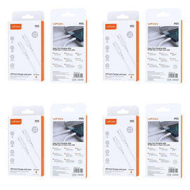 USB-C to USB-C Fast Charging Cable PD 60W 1m White Pack of 4