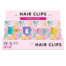 Beauty & Me Summer Flowers Hair Clips Display of 16
