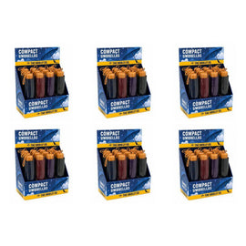 Compact Umbrellas Assorted Colours Counter Display of 12 Bundle of 6
