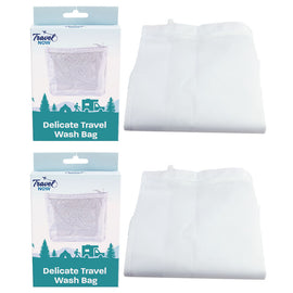 Travel Now Mesh Lingerie Wash Bags Delicates and Intimates Travel Pouch x2