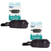 Travel Now RFID Blocking Belt 2 Pack Secure Waist Pouch for Passport and Cards