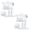 Travel Now 5pc Travel Toiletry Set with Clear TSA Bag Refillable Bottles
