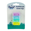 Travel Now Toothbrush Cover Set of 4 Assorted Colours for Hygiene Travel