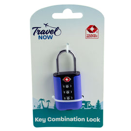 Travel Now TSA Combination Lock Travel Sentry Certified 3-Dial Luggage Padlock