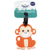 Travel Now Monkey PVC Luggage Tag Cute Rubber Bag ID Label for Kids & Travel