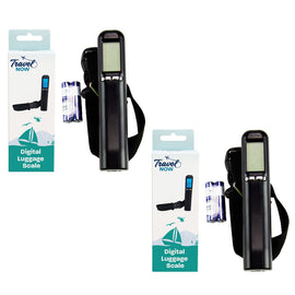 Travel Now Digital Luggage Scale 40kg Handheld Travel Weight Scale Twin Pack