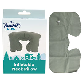 Travel Now Inflatable Neck Pillow Lightweight Air Travel Accessory