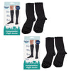 Travel Now Compression Flight Socks Medium 13-17 mmHg Support x2