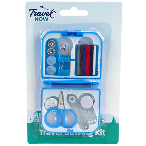 Travel Now Sewing Kit Compact Travel Repair Case with Threads & Tools