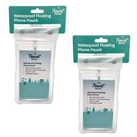 Travel Now Waterproof Floating Phone Pouch Universal Fit 2 Pack IPX8