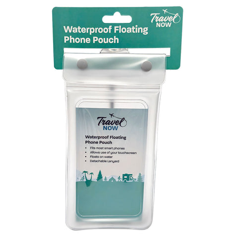 Travel Now Waterproof Floating Phone Pouch Fits Most Smartphones