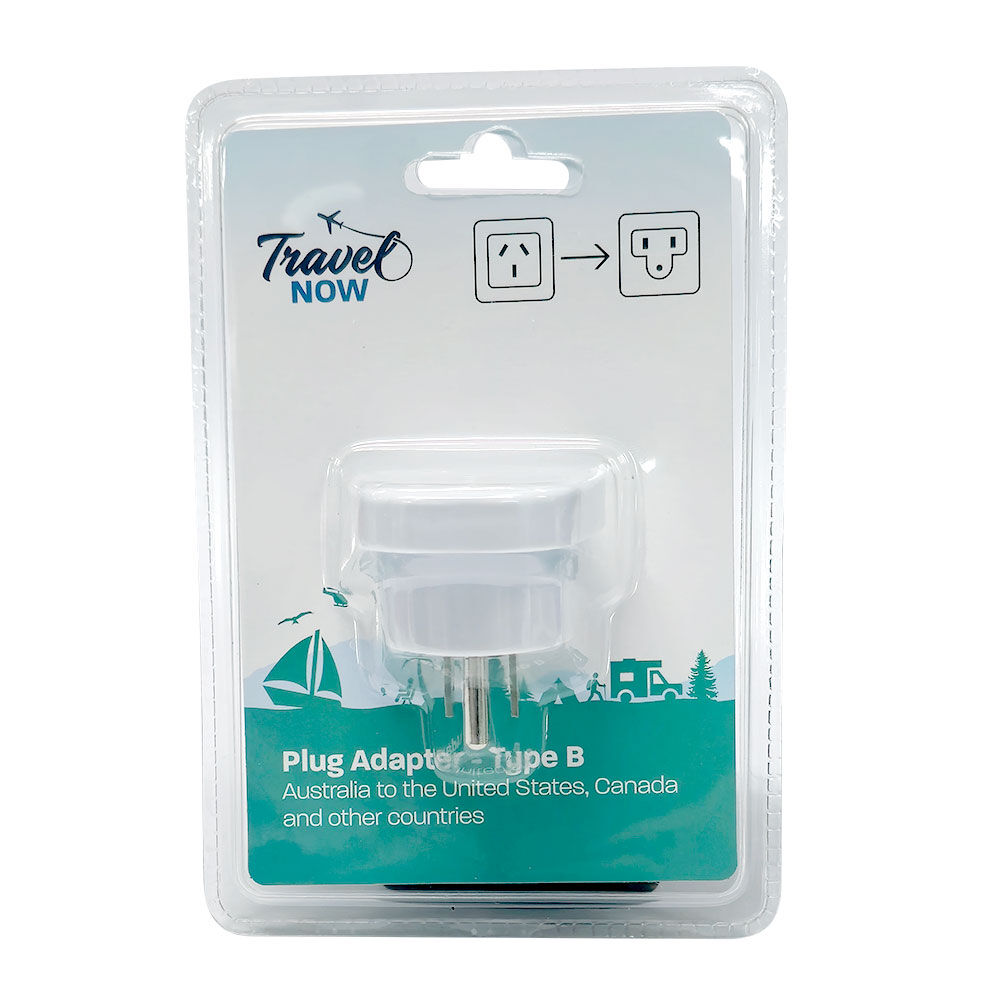 Travel Now AU to US Travel Adapter Plug Converter Universal Power Adapter