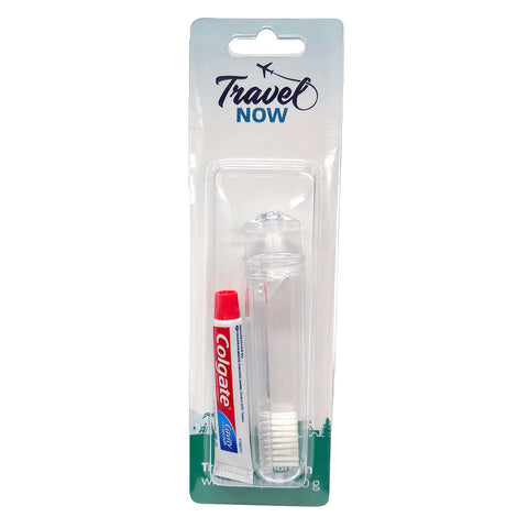 Travel Now Toothbrush & 10g Colgate Toothpaste Set Travel Dental Pack