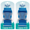 Travel Now Adjustable Luggage Strap 2 Pack Secure Suitcase and Bag Belt