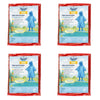 Travel Now Kids Rain Poncho Hooded Ages 4-10 - Random Colour Supplied Pack of 4