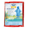 Travel Now Kids Rain Poncho Hooded Ages 4-10 - Random Colour Supplied Pack of 5