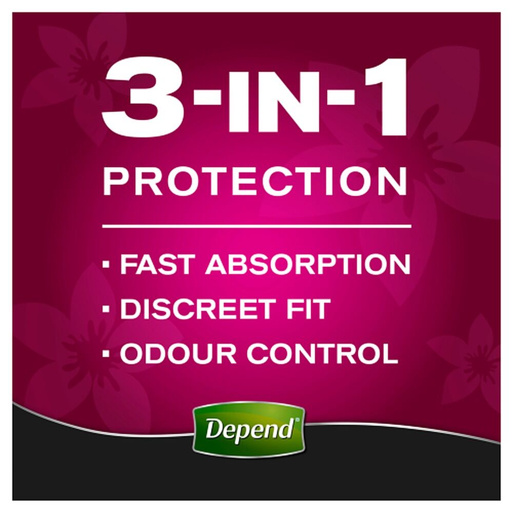 Depend Real Fit Super Underwear Heavy Absorbency Medium 8 Pack x 4