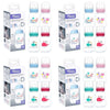 Momeasy Standard Neck Baby Feeding Bottle 120mL Anti-Colic 0m+ - Random Design and Colour Supplied Pack of 4