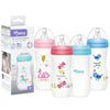 Momeasy Wide Neck Baby Feeding Bottle 330mL Anti-Colic 0m+ - Random Design and Colour Supplied