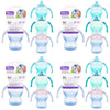 Momeasy Soft Spout Training Cup 180mL with Handles and Lid 6m+ - Random Colour Supplied Pack of 4