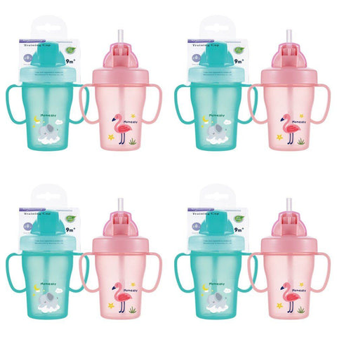 Momeasy Baby Training Cup 210mL 9m+ - Random Design and Colour Supplied Pack of 4