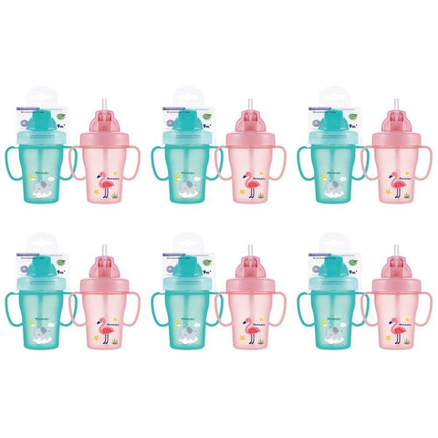 Momeasy Baby Training Cup 210mL 9m+ - Random Design and Colour Supplied Pack of 6