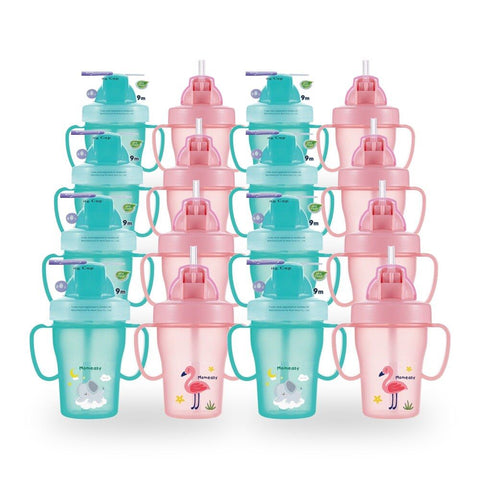 Momeasy Baby Training Cup 210mL 9m+ - Random Design and Colour Supplied Pack of 8
