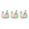 Momeasy Kids Water Bottle 450mL with Straw and Strap - Random Design and Colour Supplied Pack of 3