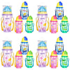 Momeasy Kids Water Bottle 450mL with Straw and Strap - Random Design and Colour Supplied Pack of 4