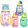 Momeasy Kids Water Bottle 450mL with Straw and Strap - Random Design and Colour Supplied Pack of 5