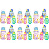 Momeasy Kids Water Bottle 450mL with Straw and Strap - Random Design and Colour Supplied Pack of 6