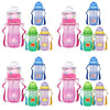 Momeasy Kids Water Bottle 410mL with Straw and Strap 9m+ - Random Design and Colour Supplied Pack of 4