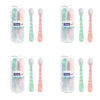 Momeasy Silicone Tip Baby Spoon Set 2 Pack in Plastic Case Bundle of 4