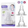 Momeasy Silicone Nipple For Standard Bottles BPA Free Twin Pack Standard Large