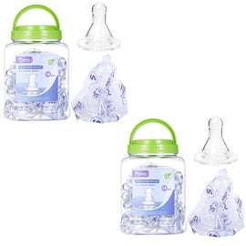 Momeasy Silicone Nipples 18 Pack BPA-Free for Standard Bottles 0+ Months x 2